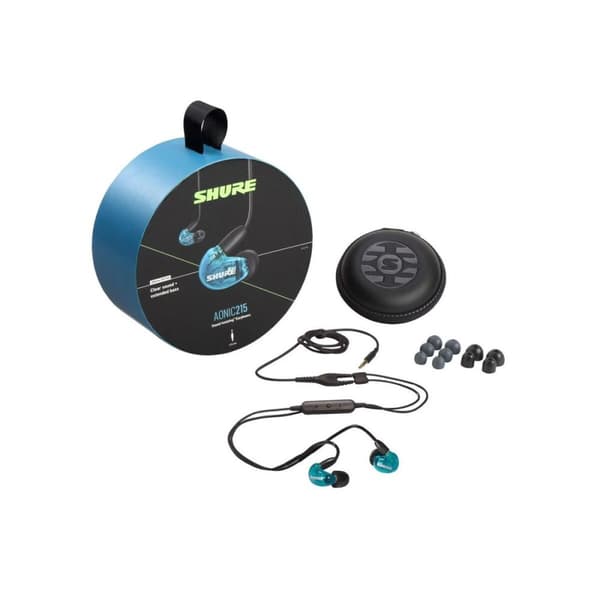 Knapphörlurar Shure AONIC 215 Blå Svart