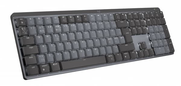 Logitech MX Mechanical trådlöst upplyst tangentbord - Nordic - Clicky Switch grafit, Grå