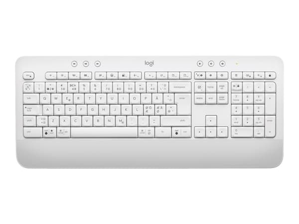 Logitech Signature K650-tastatur (nordisk) - Off White Hvit