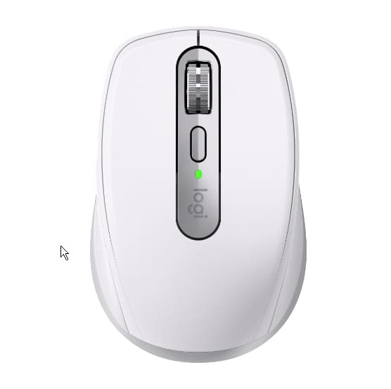 Logitech MX Anywhere 3S kompakt trådløs mus med høy ytelse Grå, Hvit