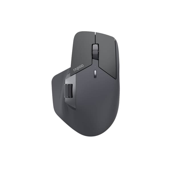 Rapoo Mus MT760L Trådlös Multi-Mode Mörkgrå Svart, Grå