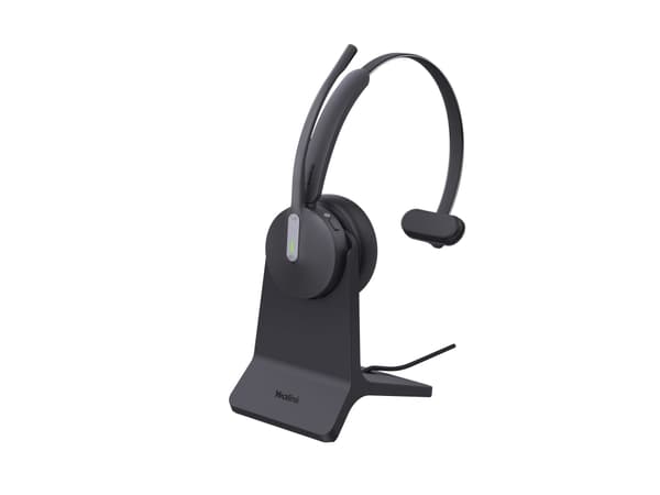 Yealink BH70 Mono - Hodesett - on-ear - Bluetooth - trådløs - USB-A via Bluetooth-adapter, USB-C via Bluetooth-adapter - Certified for Microsoft Team