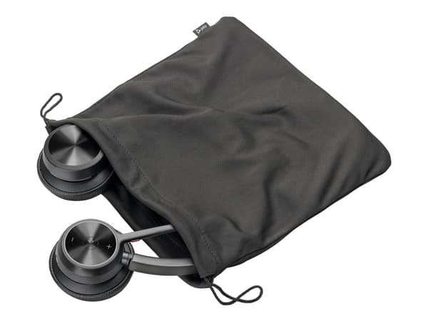 Poly Voyager 4320-M - Voyager 4300 UC series - headset - på örat - Bluetooth - trådlös, kabelansluten - USB-C - svart - Certifierad för Microsoft-tea
