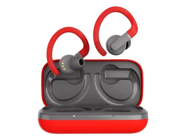 Canyon OnRun 11 Sport, True Wireless Stereo (TWS), Samtale/Musikk/Sport/Hverdag, 20 - 20000 Hz, 87,6 g, Hodesett, Grå, Rød