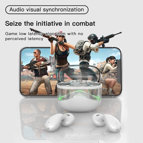 Trådlösa Bluetooth-hörlurar In-Ear Ultra-Lång Standby Call Sporthörlurar - Svart