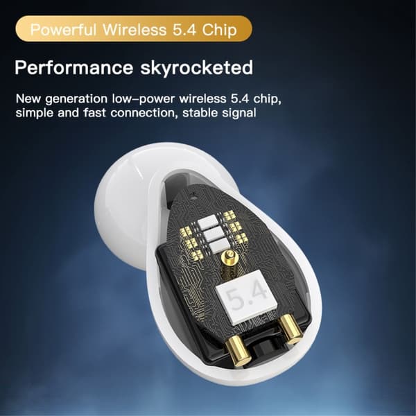 Trådlösa Bluetooth-hörlurar In-Ear Ultra-Lång Standby Call Sporthörlurar - Svart