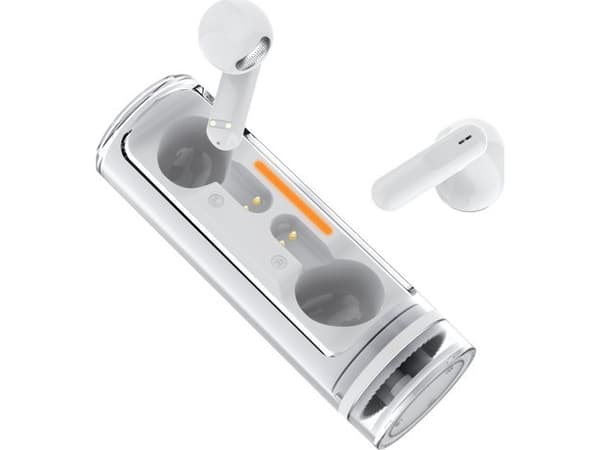 2GO Twist, True Wireless Stereo (TWS), Samtaler/musikk, 20 - 20000 Hz, 47 g, Hodesett, Hvit