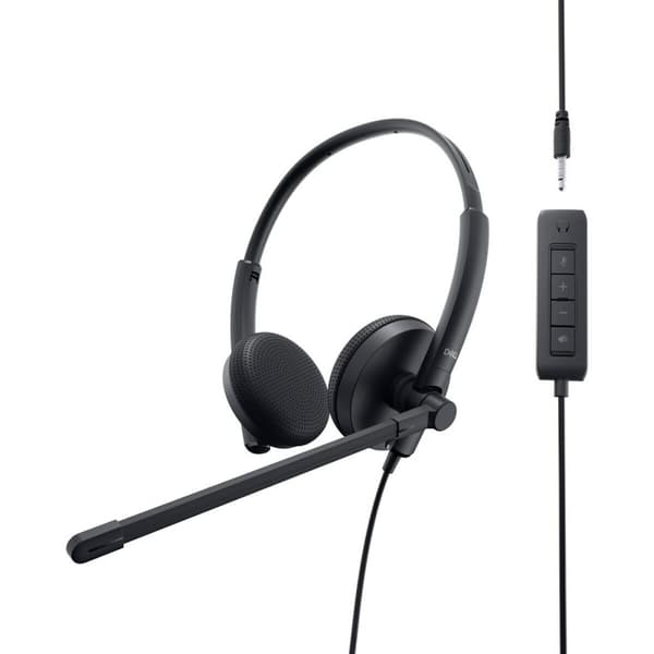 Kuulokkeet mikrofonilla Dell WH1022 Musta
