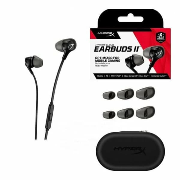 Kuulokkeet mikrofonilla Hyperx Cloud EarBuds II Musta