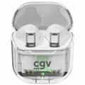 Miniatyrbillede 2 af 4: Trådløse høretelefoner med etui til opladning CGV URBAN GHOST Hvid