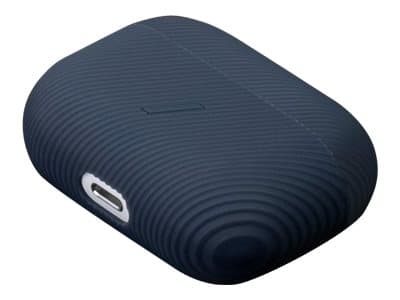 Native Union Clic Wooden - Eske for øretelefoner - silikon - marineblå - for Apple AirPods Pro