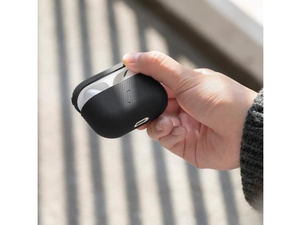 Native Union Clic Wooden - Fodral för hörlurar - silikon - svart - för Apple AirPods Pro