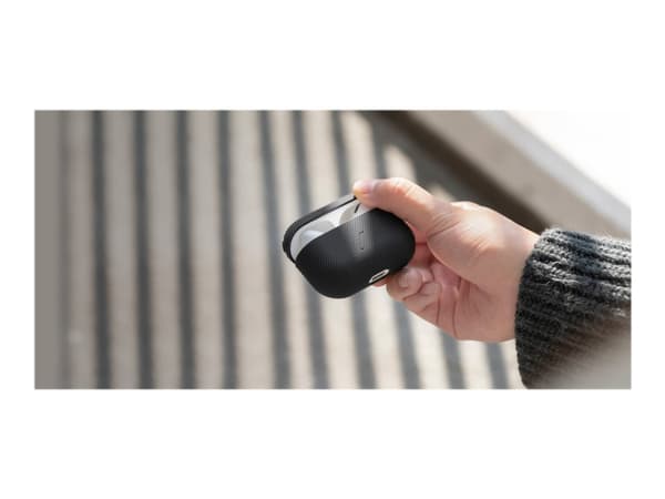 Native Union Clic Wooden - Fodral för hörlurar - silikon - svart - för Apple AirPods Pro