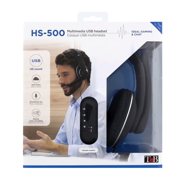 On-Ear- kuulokkeet T'NB HS-500 Musta