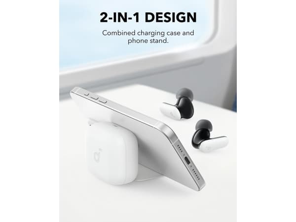 Soundcore P30i - True wireless-hörlurar med mikrofon - inuti örat - Bluetooth - aktiv brusradering - vit