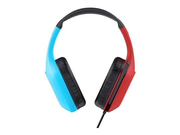 Trust GXT 416S Zirox, Kabel, Spela, 20 - 20000 hz, 237 g, Headset, Svart, Cyan, Röd