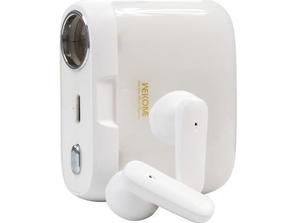 S28 Pop Digital Series Wireless Headphones - Bluetooth V5.3 TWS with charging case with projector function White