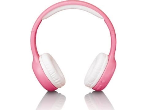 Słuchawki Lenco LENCO Kids BT-hodetelefoner med klistremerker, rosa