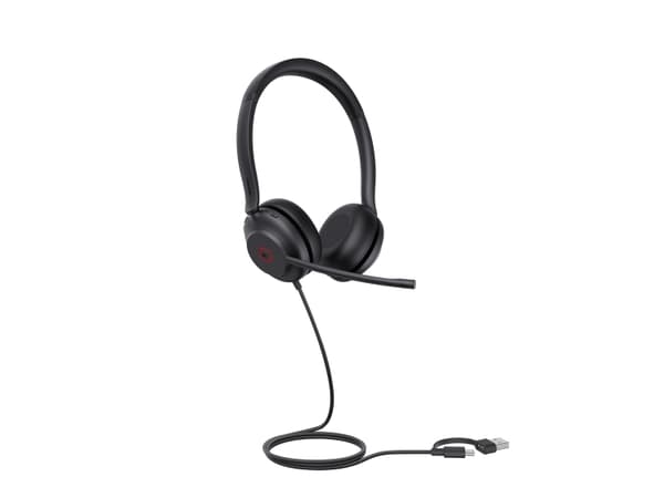 Yealink UH35 Dual Teams USB-C/A Headset, Wired, 20 - 20000 Hz, Calls/Music, 139.5 g, Headset, Black
