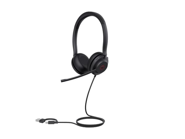 Yealink UH35 Dual Teams USB-C/A Headset, Wired, 20 - 20000 Hz, Calls/Music, 139.5 g, Headset, Black