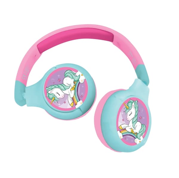 Lexibook Unicorn - 2-i-1 sammenleggbare Bluetooth®-hodetelefoner (HPBT010UNI)