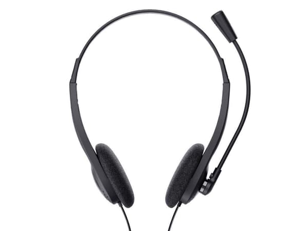 Trust Chat - Hodesett - on-ear - kablet - 3,5 mm jakk - svart
