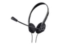 Miniatyrbilde 1 av 5: Trust Chat - Hodesett - on-ear - kablet - 3,5 mm jakk - svart