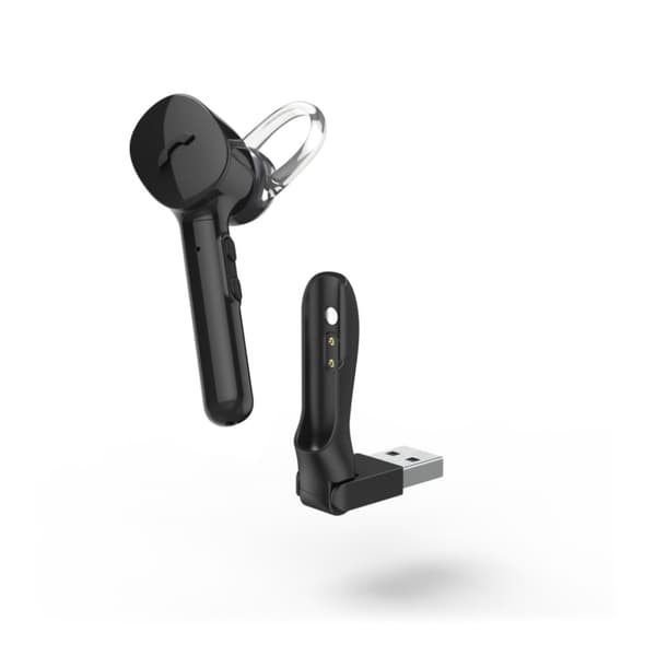 Hama Mono Bluetooth&reg;-headset MyVoice1300 Multipoint Voice Control Svart