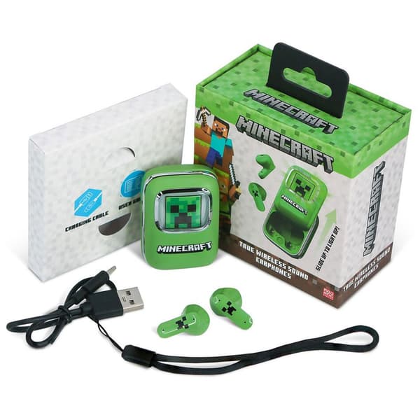 Otl Technologies Creeper Minecraft Trådløse Hovedtelefoner Grøn