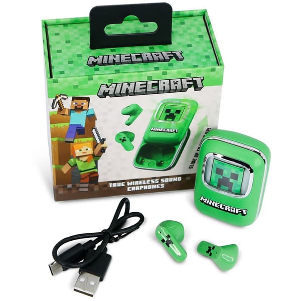 Otl Technologies Creeper Minecraft Trådløse Hovedtelefoner Grøn
