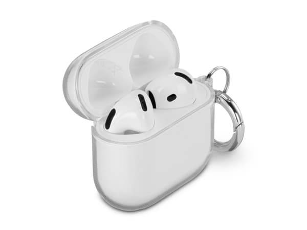Hama Always Clear suojakuori Apple AirPods 4 -latauskotelolle, läpinäkyvä (00108481)