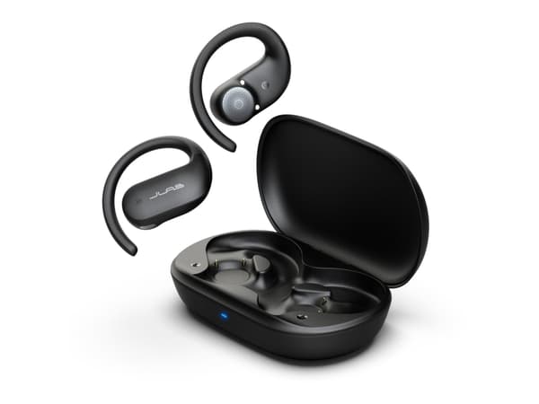 JLab Open Sport, True Wireless Stereo (TWS), 20 - 20000 hz, Samtal/musik/sport/vardag, Hörlurar, Svart