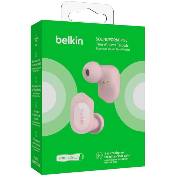 Belkin Soundform Play Trådløse Hovedtelefoner Rosa