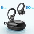 Miniatyrbillede 3 af 6: Soundpeats Wings 2 Tws Hovedtelefoner Sort