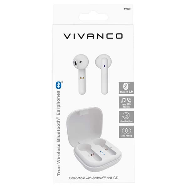 Vivanco 60603 Bluetooth Kuulokkeet Valkoinen