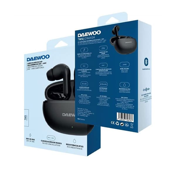 Daewoo Dw2004a Tws Hörlurar Svart