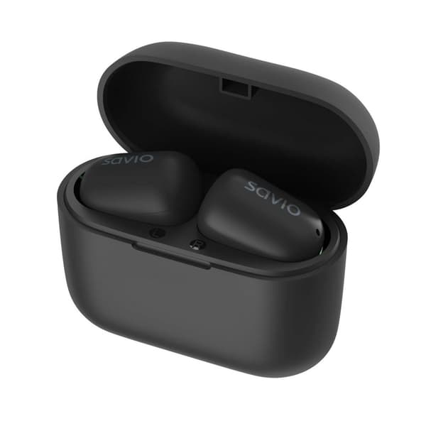 Savio TWS-09 IPX5 hovedtelefoner/headset Trådløse In-ear Musik Bluetooth Sort