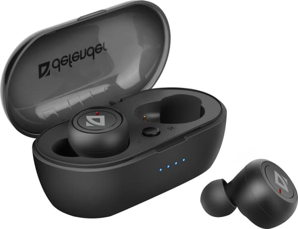 Defender Twins 638 Langattomat Kuulokkeet Nappikuulokkeet Puhelut/Musiikki Bluetooth Musta