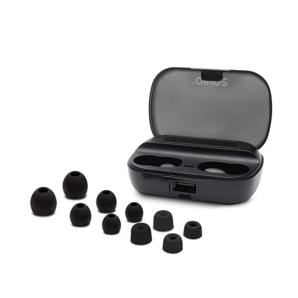 Savio TWS-06 Bluetooth 5.0 + EDR hovedtelefoner/headset In-ear Sort