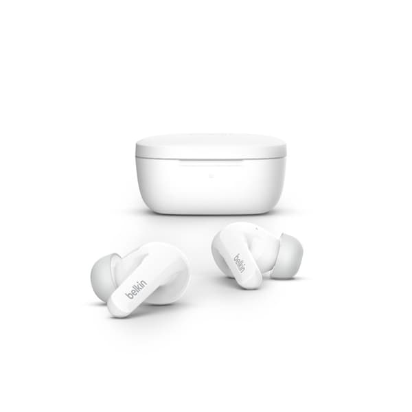 Belkin SOUNDFORM Flow Langattomat nappikuulokkeet Puhelut/Musiikki USB Type-C Bluetooth Valkoinen