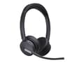 Miniatyrbilde 3 av 5: Yealink BH70 Dual - Hodesett - on-ear - Bluetooth - trådløs - USB-A via Bluetooth-adapter, USB-C via Bluetooth-adapter - svart - Optimert for UC