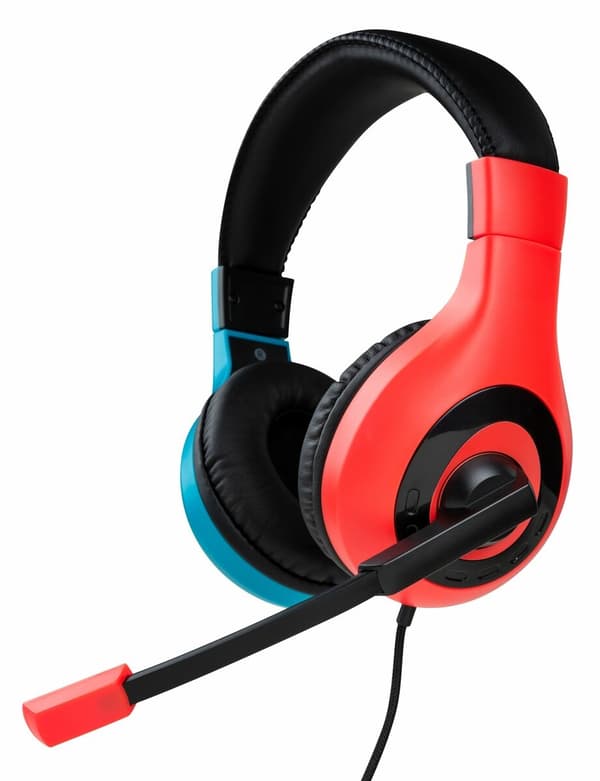 Nacon Stereo gaming-hodesett -Rød/blå