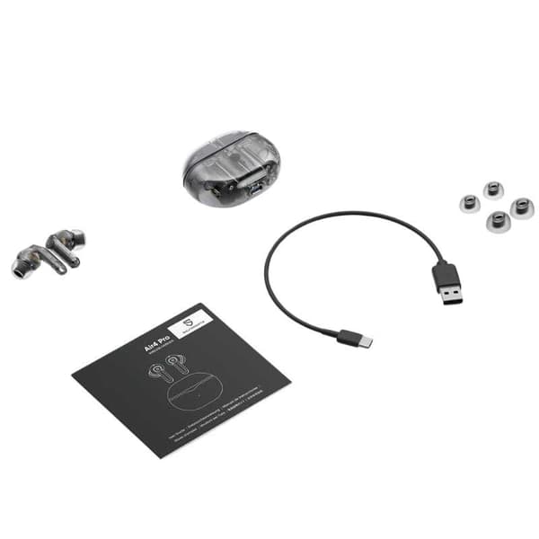 Soundpeats Air 4 Pro Tws Hörlurar Durchsichtig