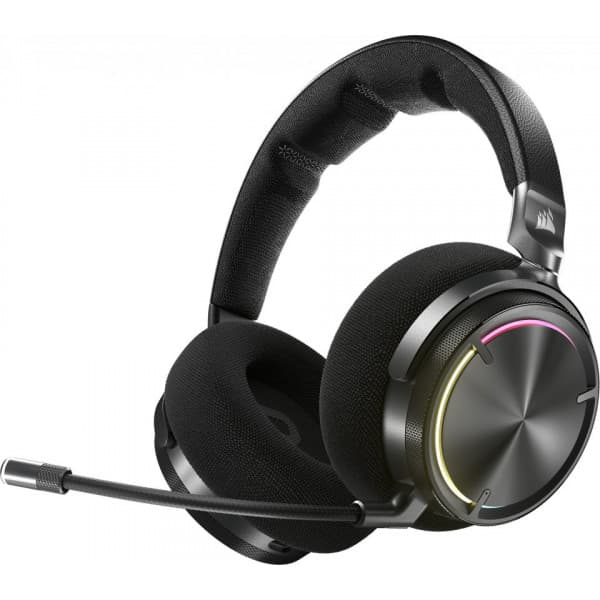 Corsair Virtuoso MAX Wireless hörlurar med mikrofon, svart/kolfiber