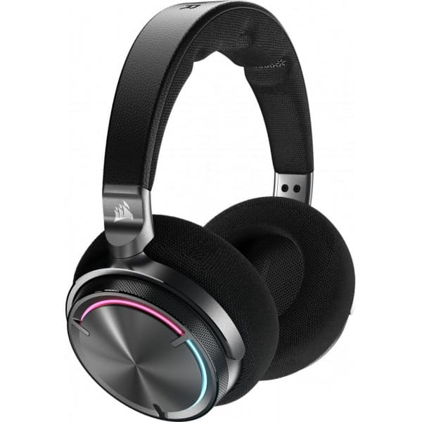 Corsair Virtuoso MAX Wireless hörlurar med mikrofon, svart/kolfiber