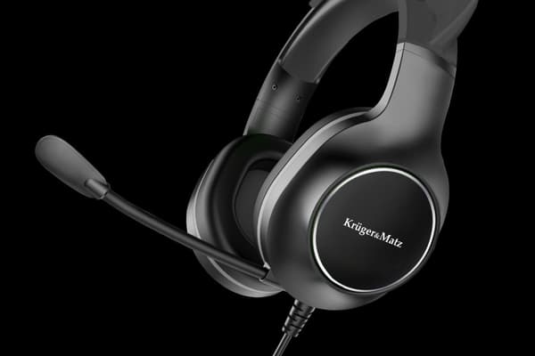 Kruger&Matz Gamer Kids On-Ear Gaming-hovedtelefoner, Pink