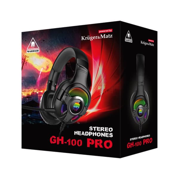 Kruger&Matz Warrior GH-100 PRO Over-Ear Gaming-hovedtelefoner