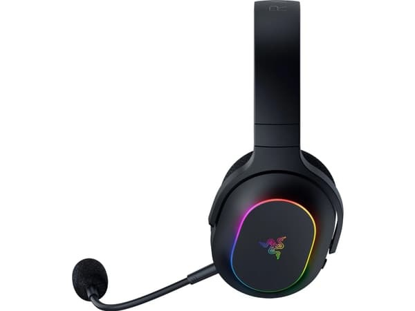 Razer Barracuda X - Hodesett - 7,1-kanals - full størrelse - Bluetooth / 2,4 GHz radiofrekvens - trådløs - svart