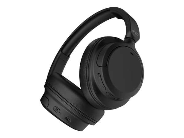 JVC HA-S95N - Hodetelefoner med mikrofon - full størrelse - Bluetooth - trådløs, kablet - aktiv støydemping - 3,5 mm jakk - lydisolerende