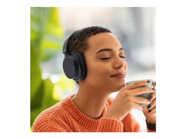 JVC HA-S95N - Hodetelefoner med mikrofon - full størrelse - Bluetooth - trådløs, kablet - aktiv støydemping - 3,5 mm jakk - lydisolerende